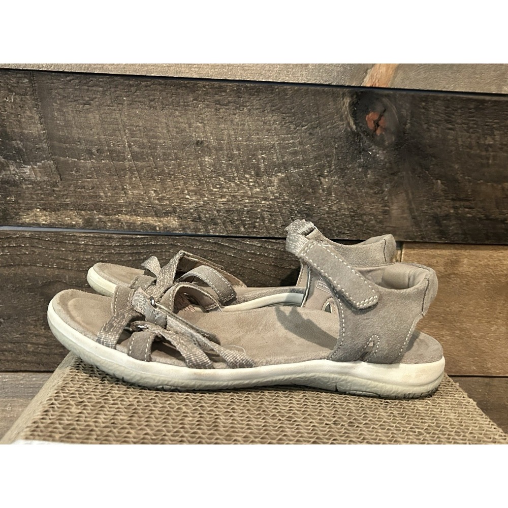 EARTH ORIGINS Shane Taupe Brown Leather Casual Active Sandals Womens Size US 8.5